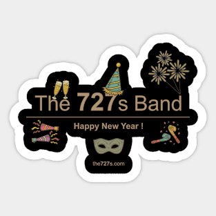 The 727s Band - Happy New Year Logo Sticker